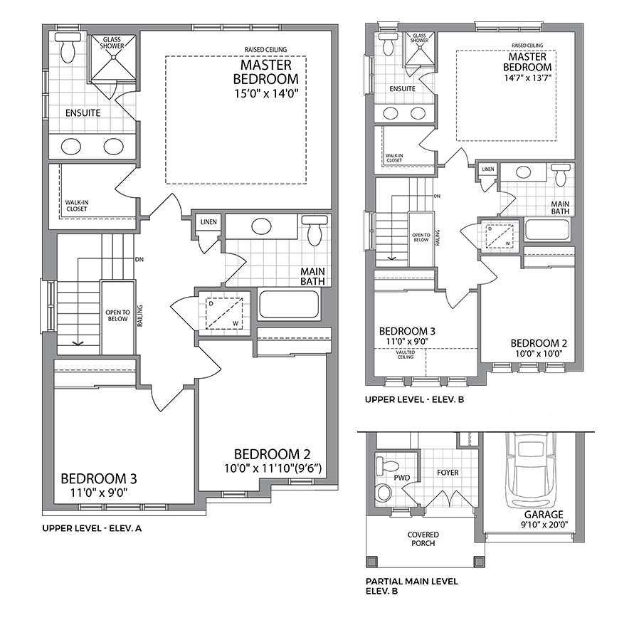 Langdon Elevation Upper A & B